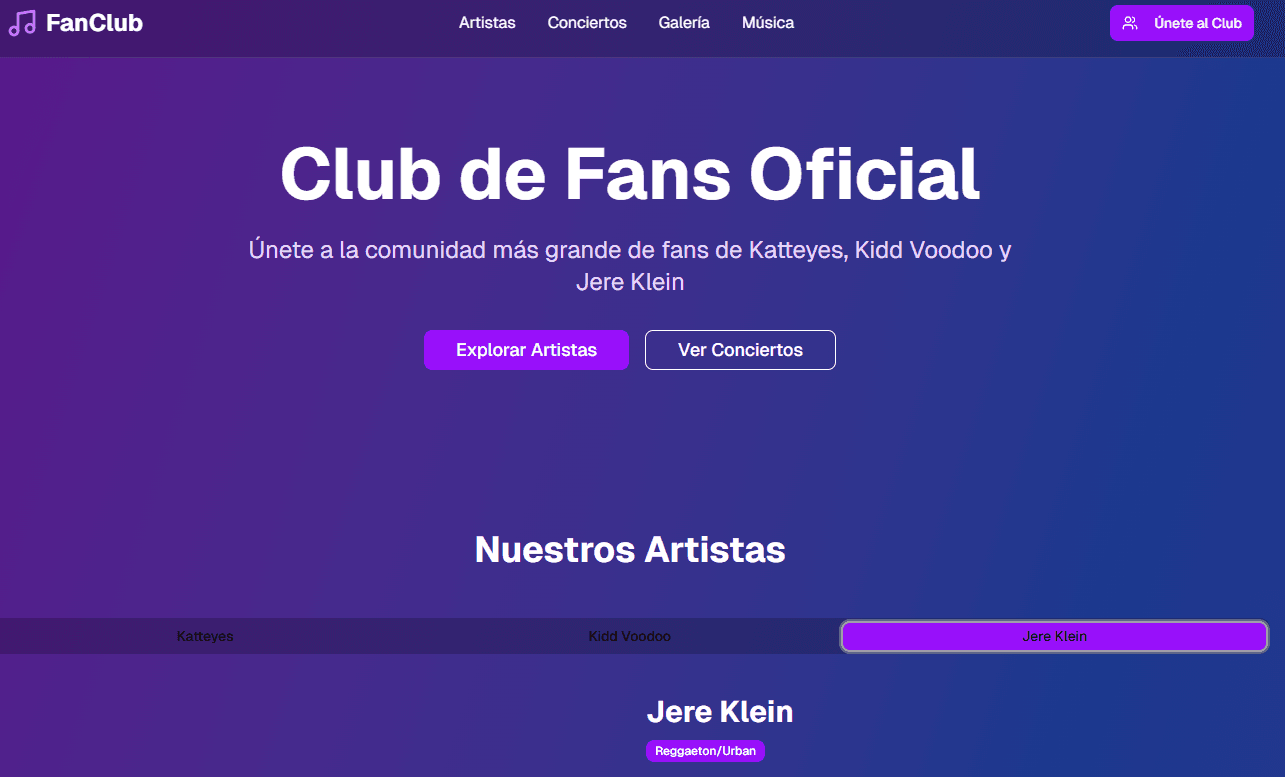 Club de Fans: Katteyes, Kidd Voodoo y Jere Klein